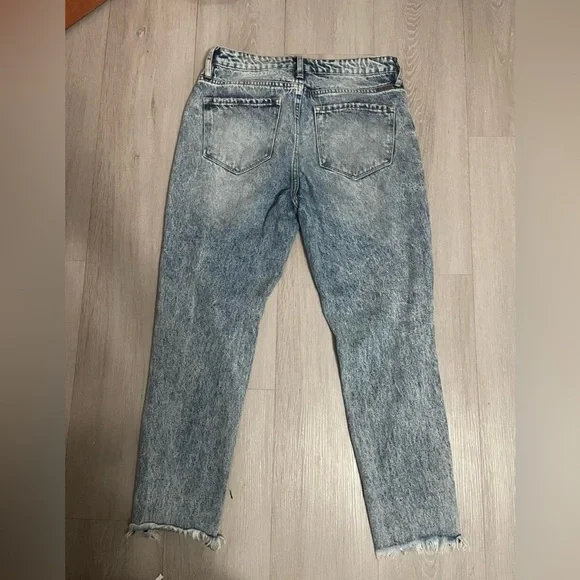kancan high-waisted acid-washed denim jeans womans size 5/32 - Picture 3 of 5